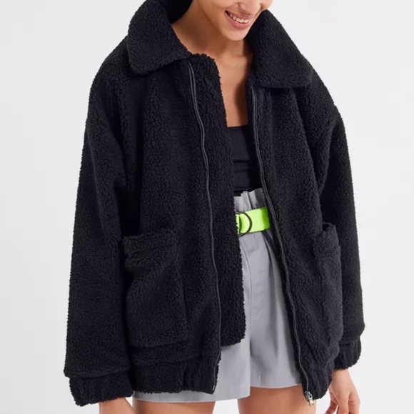 I.AM.GIA Pixie Black Sherpa Teddy Coat Jacket - Picture 4 of 9